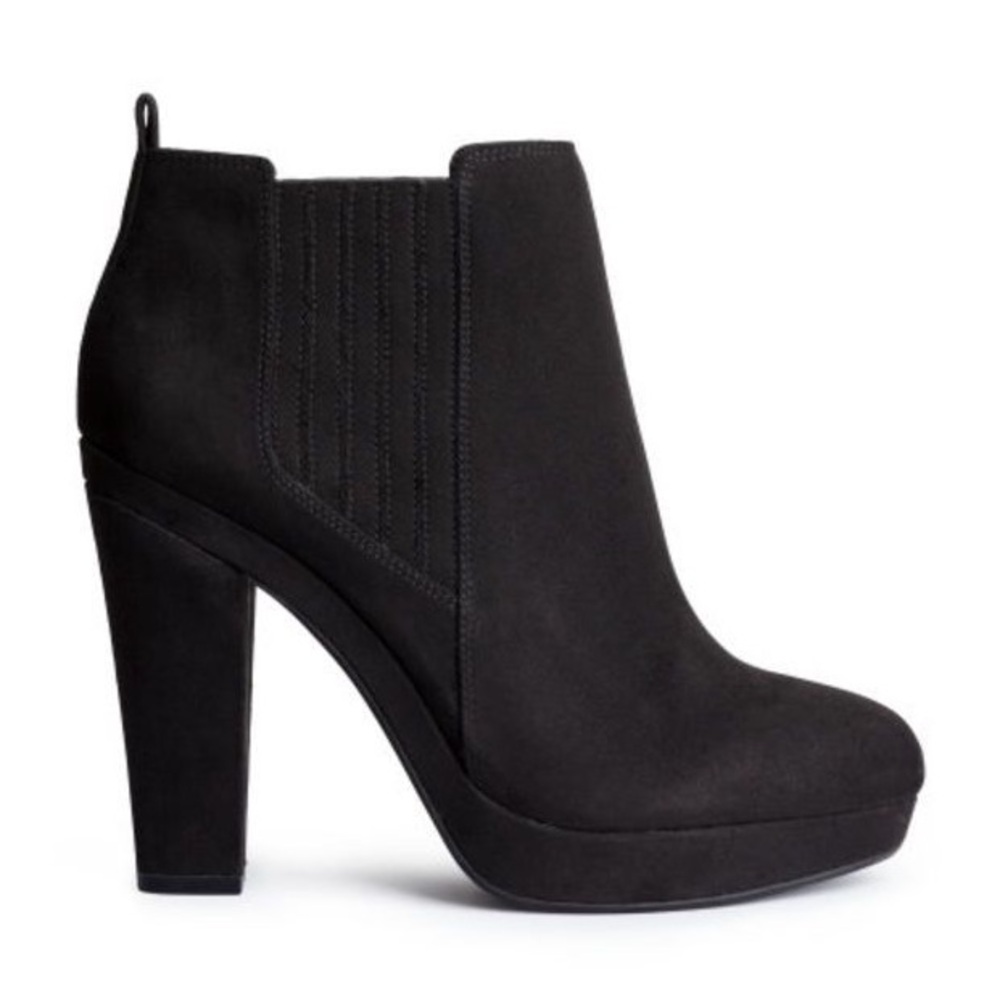 H&M, Black booties, Average condition condition